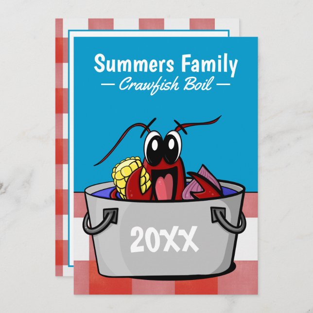 Convite Piquenique anual do Partido da Família Boil (Frente/Verso)