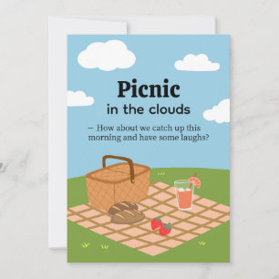 Convite Piquenique nas Nuvens-Convite ao Ar Livre Capricho