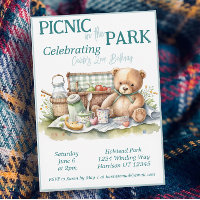 Piquenique no aniversário do Urso Justo de Park