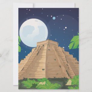 Convite Pirâmide Aztec