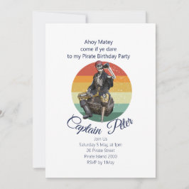 Convite Pirata de Festa