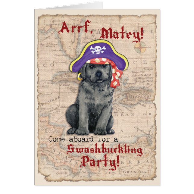 Convite Pirata de Laboratório Negro (Frente)