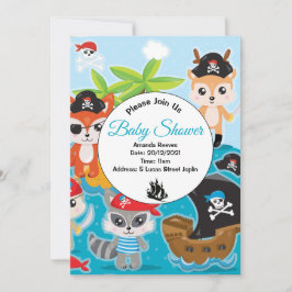 Convite Pirata para Festa de Chá de Bebê