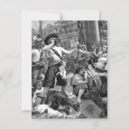 Convite Piratas Antigos, Divertida Festa de Inauguração