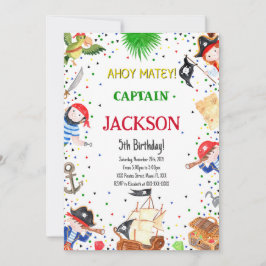 Convite Pirate Aniversário