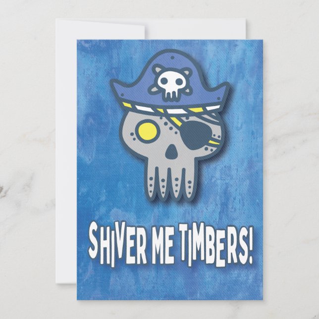 Convite Pirate Aniversário Primeiro (Frente)