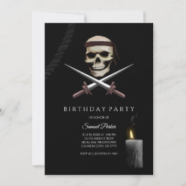 Convite Pirate Bachelor Party - Temas piratas