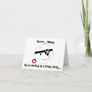 Convite Pirate Party Invitation