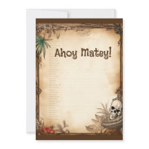 Pirate Skull Fala como um aniversário pirata