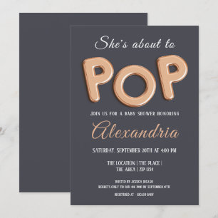 Convite Pisca Para Pop Chá de fraldas Unisex