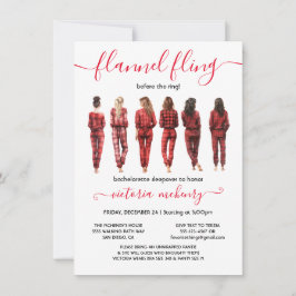 Convite Piscando antes da Festa de solteira do anel