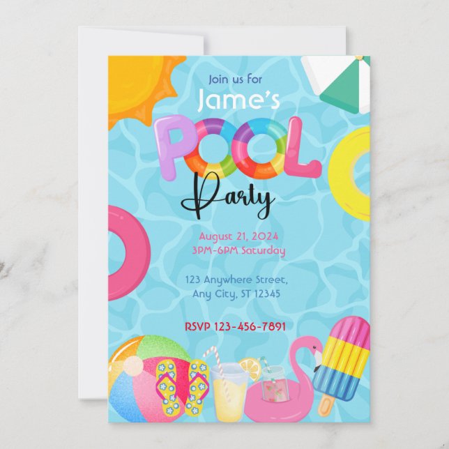 Convite Piscina (Frente)