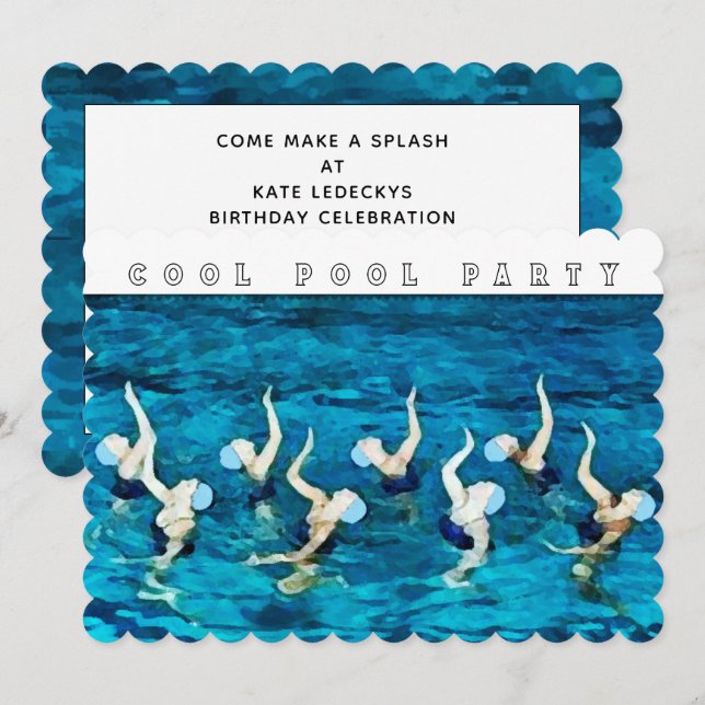 Convite Piscina (Frente/Verso)