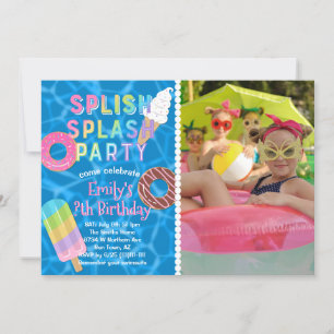 Convite Piscina Aniversário l Doentes