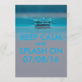 Convite Piscina de Verão ou festa na praia