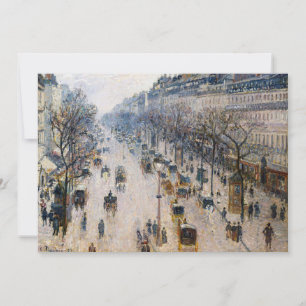 Convite Pissarro - Boulevard Montmartre, Winter Morning