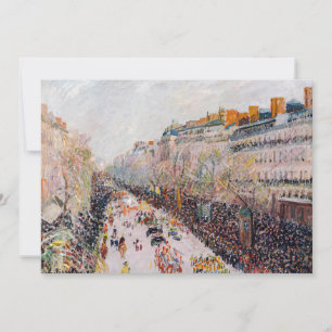 Convite Pissarro - Montmartre, Mardi Gras no Boulevard