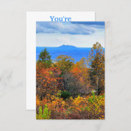 Convite Pista de Cordilheira Azul Quebra do Parede da Mont