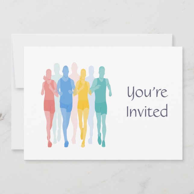 Convite Pista de Corrida em Corrida de Corrida Que Era Ani (Frente)