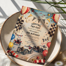 Pista de Corrida Retro Aniversário Dois Feras