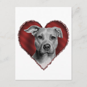 Convite Pit Bull com coração