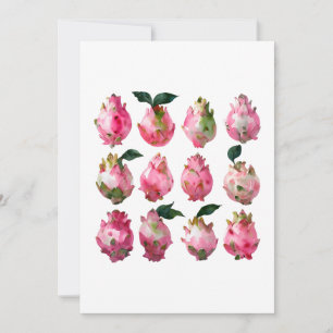 Convite Pitaya Watercolor Art Tropical