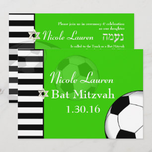 Convite Pix Dezines Futebol Bat Mitzvah