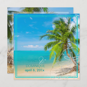 Convite Pix Dezines Paradise/praia tropical/palmeiras