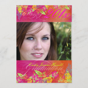 Convite PixDezine Hawaiian Shaved Ice, Formaturas de 2011