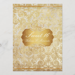 Convite PixDezines 16/princesa/damask