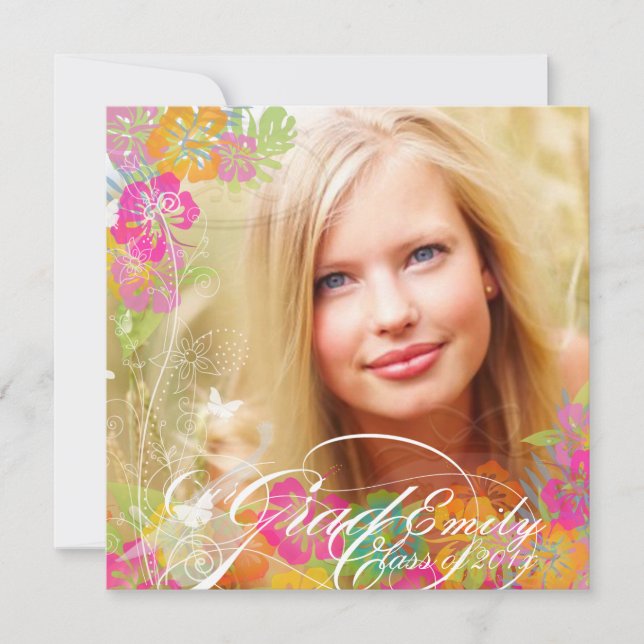 Convite PixDezines 2012 O hibisco da graduação é (Frente)