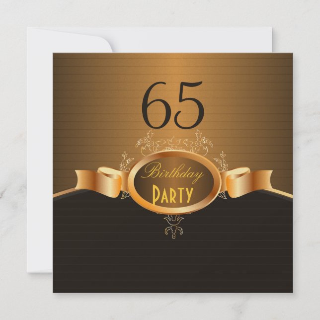 Convite PixDezines 65 Festa de aniversário/FAÇA o seu even (Frente)