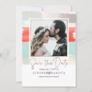 Convite PixDezines Arte Moderna, Sage+Coral