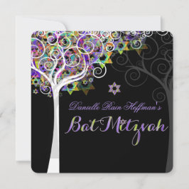 Convite PixDezines árvore da vida Bat Mitzvah