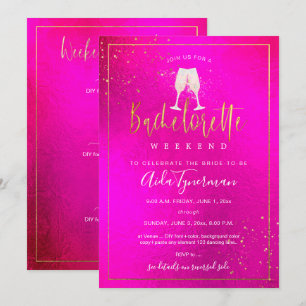 Convite PixDezines Bachelorette Weekend Hot n Flashy
