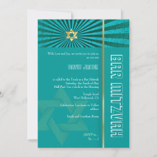 Convite PixDezines Bar de fotos Mitzvah/tal/faux gold