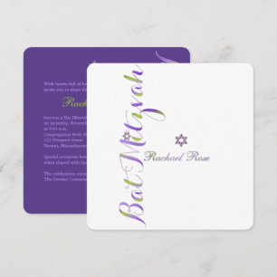 Convite PixDezines Bat Mitzvah/cor DIY