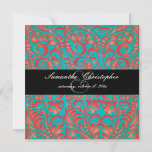 Convite PixDezines Bellissimo Vintage Damask