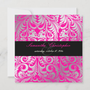 Convite PixDezines Bellissimo Vintage Damask