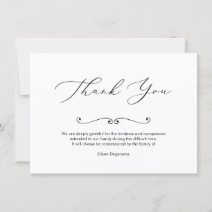 Convite PixDezines Bereavement Obrigado após o funeral