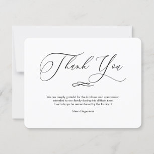 Convite PixDezines Bereavement Obrigado após o funeral