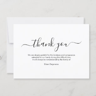 Convite PixDezines Bereavement Obrigado, após o funeral em