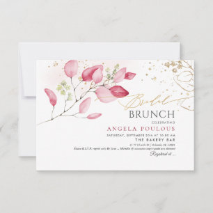 Convite PixDezines Blush Gum Eucalyptus Bridal Brunch
