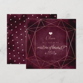 Convite PixDezines Blush Pink + Garnett Iridescente