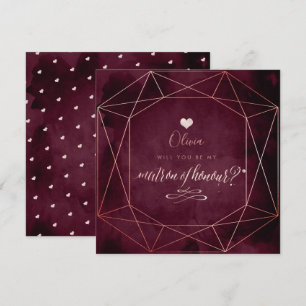 Convite PixDezines Blush Pink + Garnett Iridescente