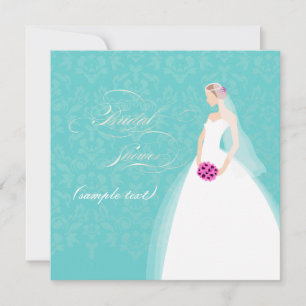 Convite PixDezines Bride 2 B, fundo personalizável