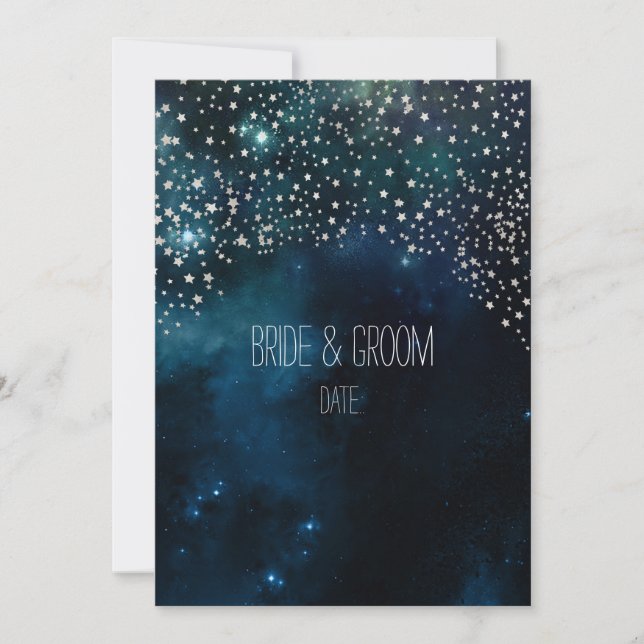 Convite PixDezines Cosmic/NASA/Starry Night (Frente)