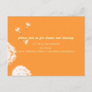 Convite PixDezines Dandelions, cores de fundo diy