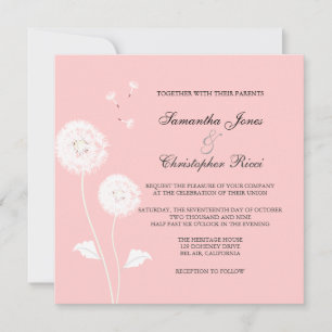 Convite PixDezines Dandelions, cores de fundo diy