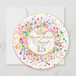 Convite PixDezines Dazzled/Rainbow/Sweet+15